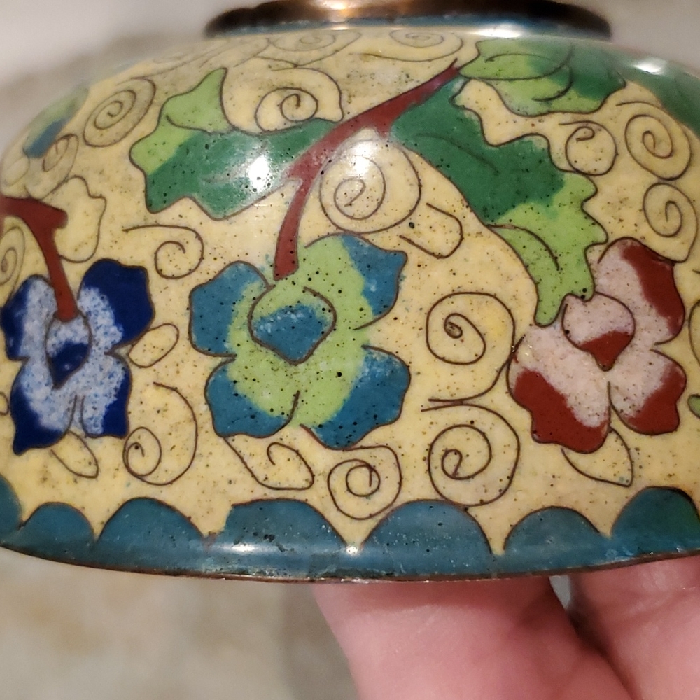 Vintage Cloisonne Bowl - Picture 10 of 11